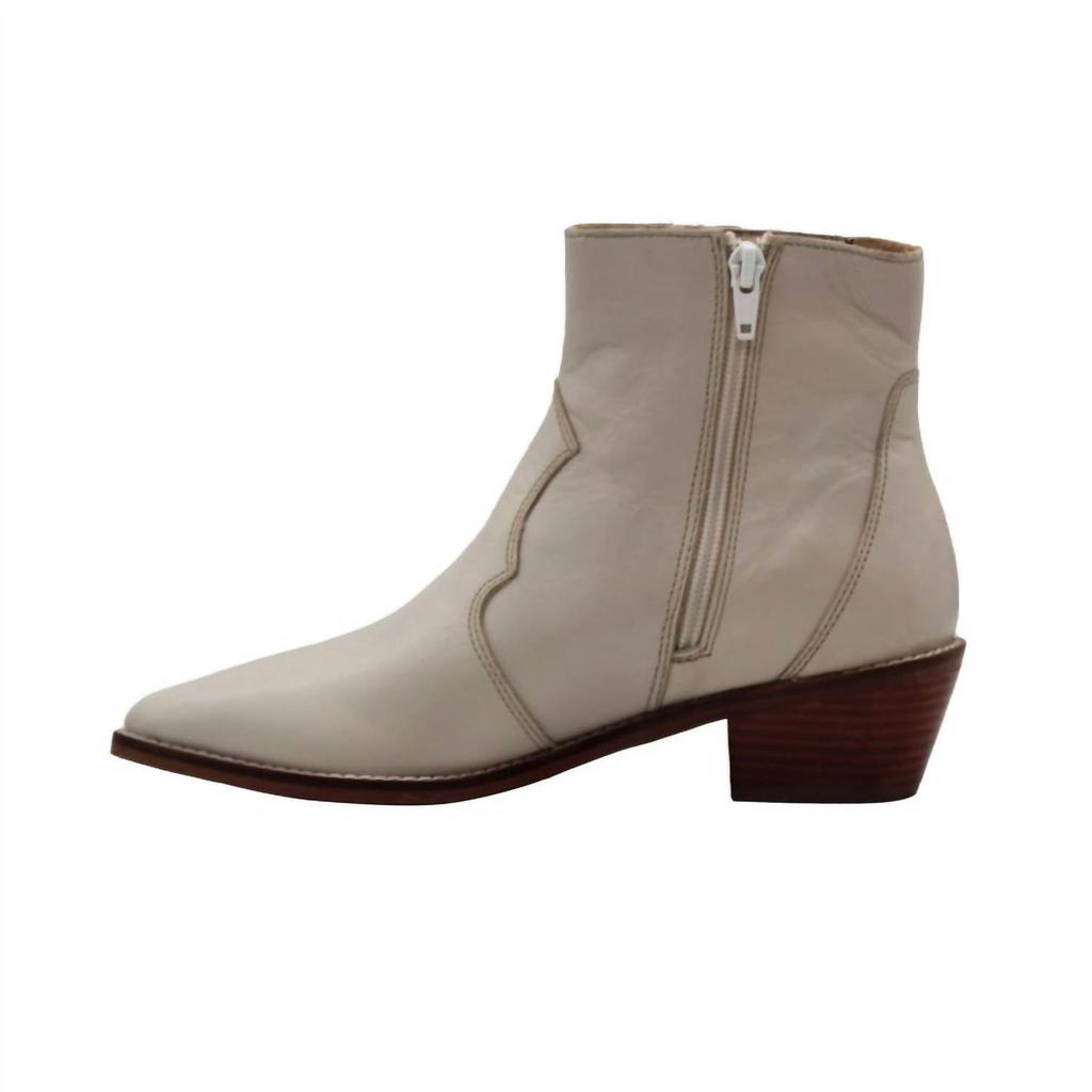 Sbicca Women's Peacemaker Chelsea Leather Bootie In Bone