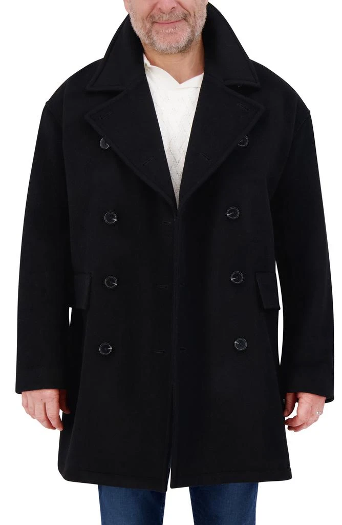 Hudson Double Breasted Wool Peacoat 4