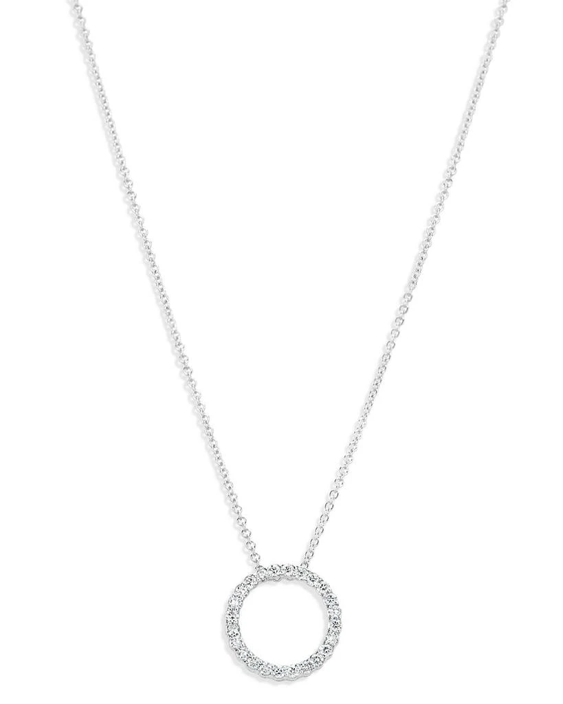 Bloomingdale's Diamond Circle Pendant Necklace in 14K White Gold, 0.30 ct. t.w. 1