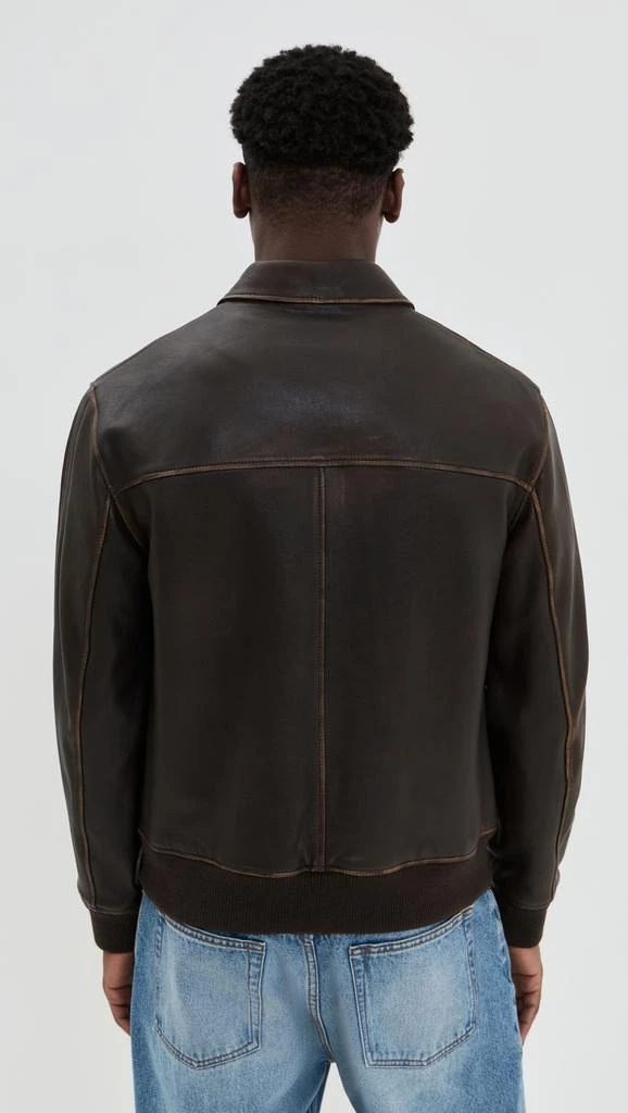 Officine Générale Cesario Lamb Vintage Leather Jacket 2