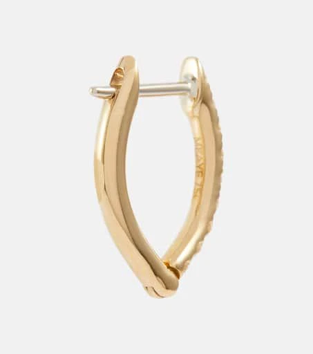 Melissa Kaye Cristina Small 18kt gold earrings with diamonds 5