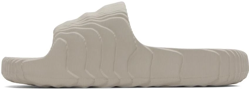 Adidas Gray Adilette 22 Slides 3