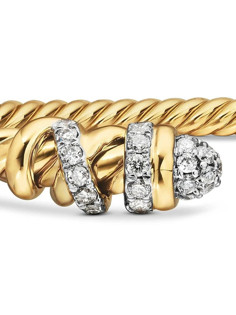 David Yurman Helena End Station Bracelet in 18K Yellow Gold with Diamonds 5
