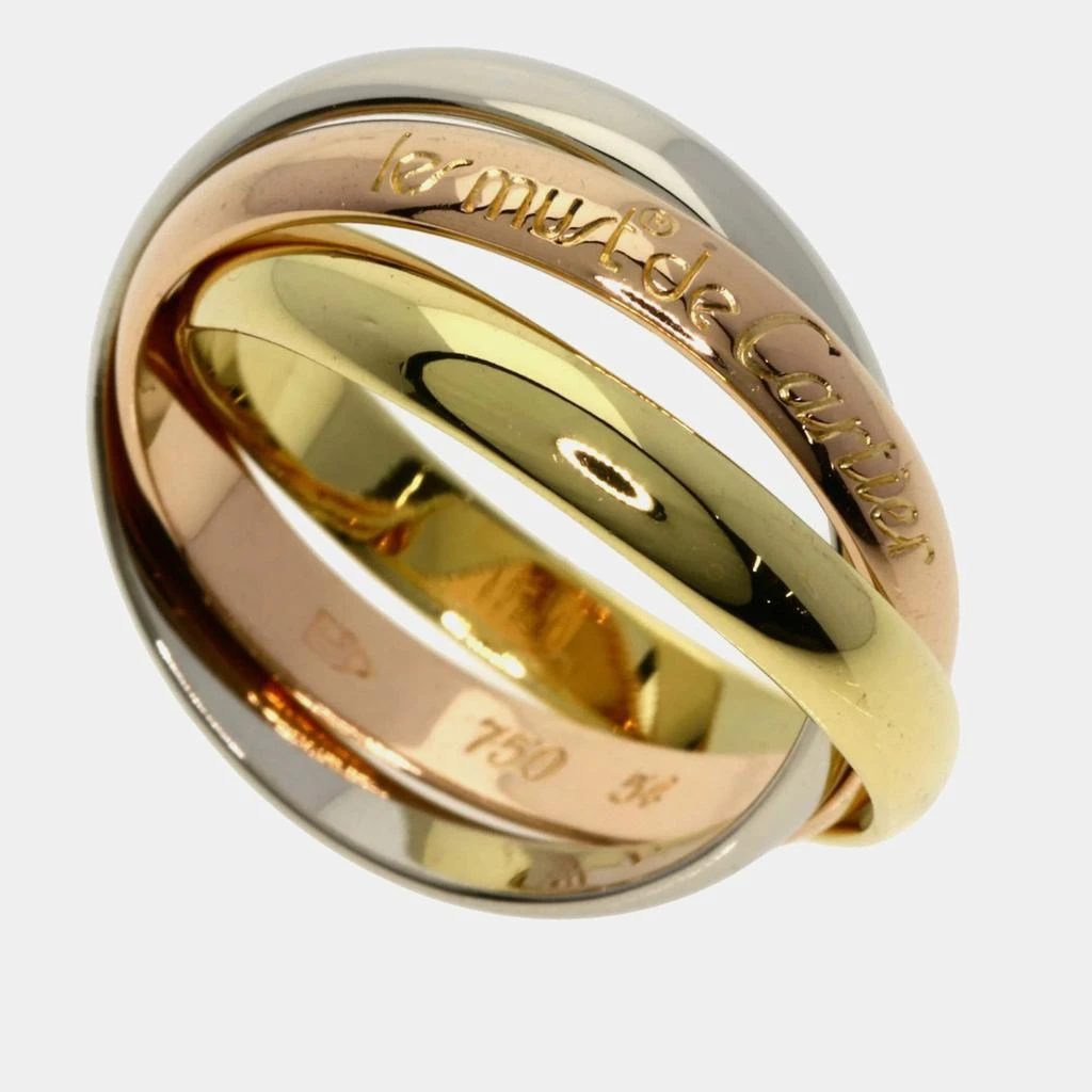 Cartier Cartier 18K Yellow, Rose, White Gold Trinity Band Ring EU 54 2