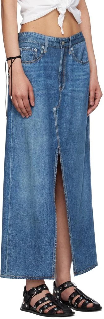 Rag & Bone Blue Miramar Clara Midi Skirt 2