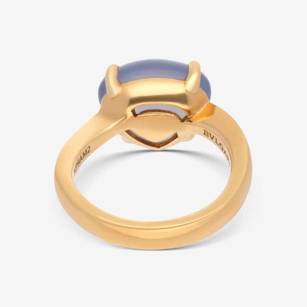 BVLGARI Bulgari Sassi 18K Yellow Gold Calcedonium Ring 346973 3