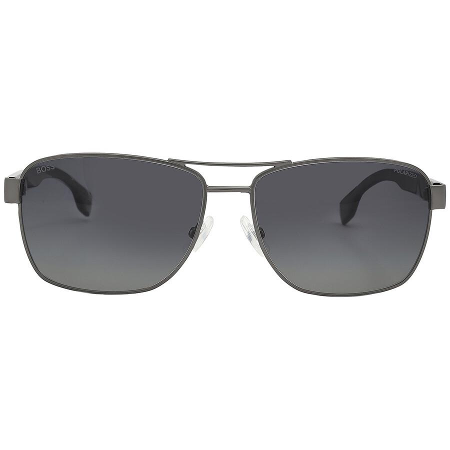 Hugo Boss Grey Rectangular Men's Sunglasses BOSS 1559/O/S 0R80/WJ 60