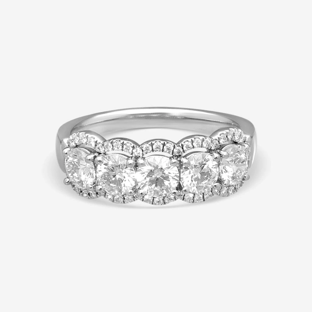 Hearts On Fire Aurora Platinum Diamond Ring Sz. 6.5 HBAHOF5H0155PL-C