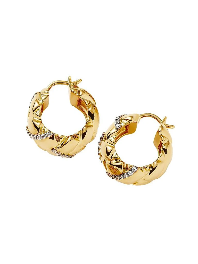 Missoma Lucy Williams x Missoma 18K-Gold-Plated & Cubic Zirconia Hoop Earrings 1