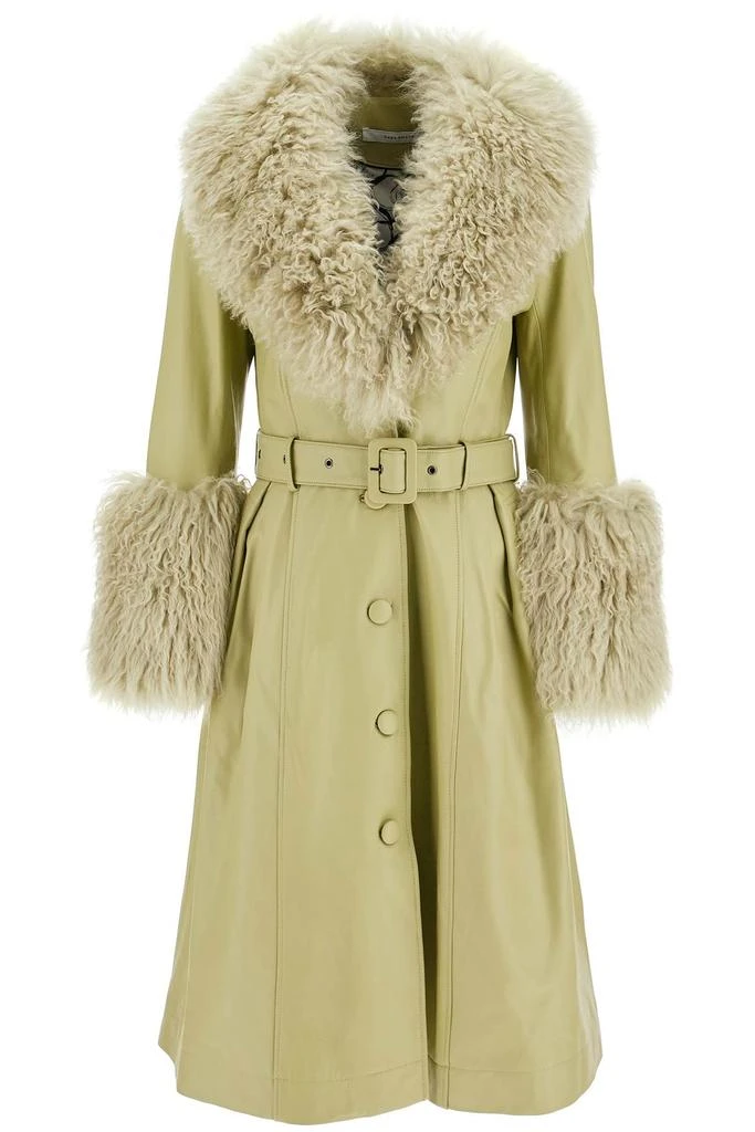 Saks Potts Foxy Leather And Shearling Long Coat 1