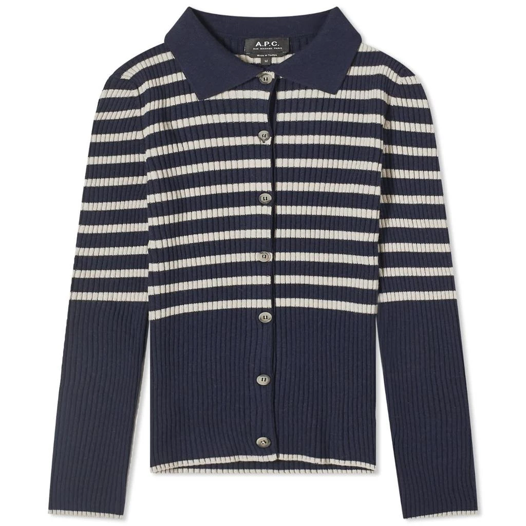 A.P.C. A.P.C. Mallory Striped Cardigan 1