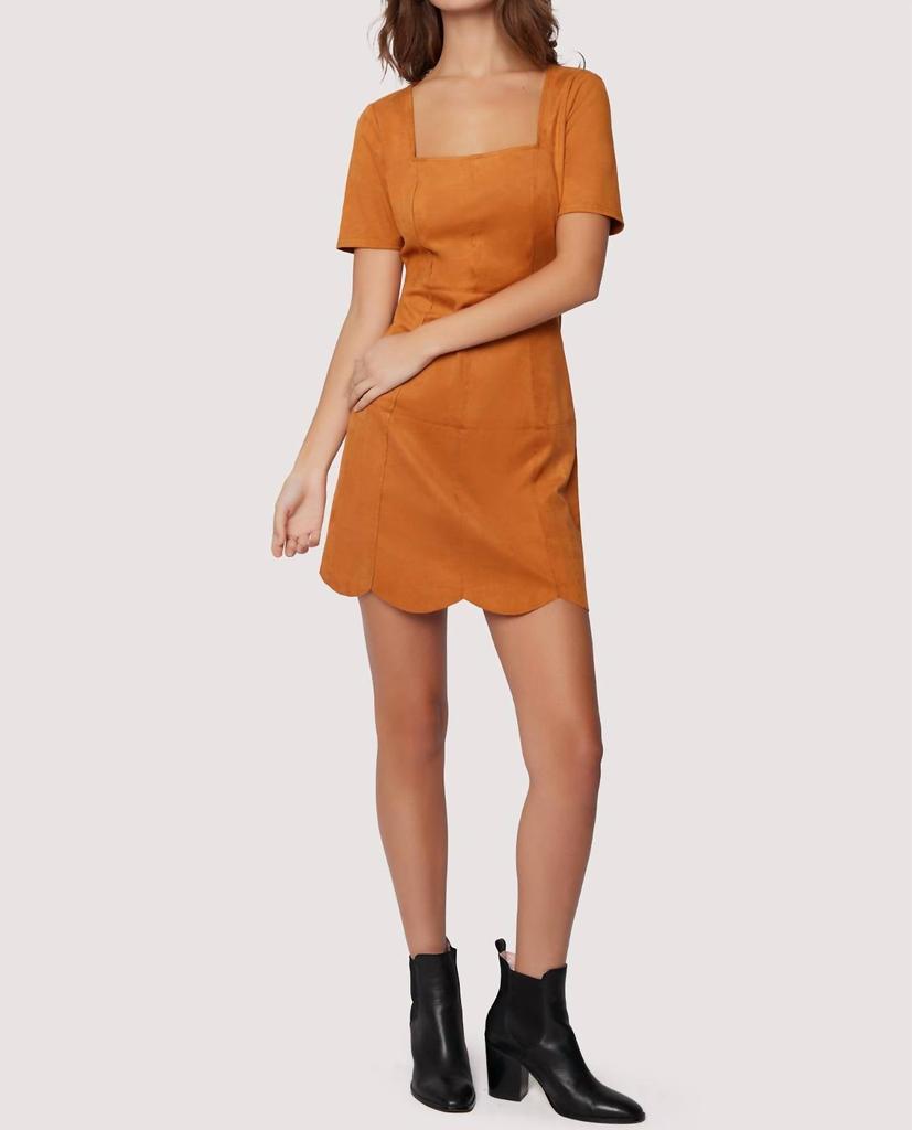 Lost and Wander Lost + Wander - Amore Faux Suede Minidress
