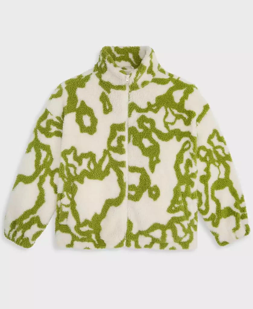 Mode of One Men's Jacquard Zip-Front Sherpa Jacket 5