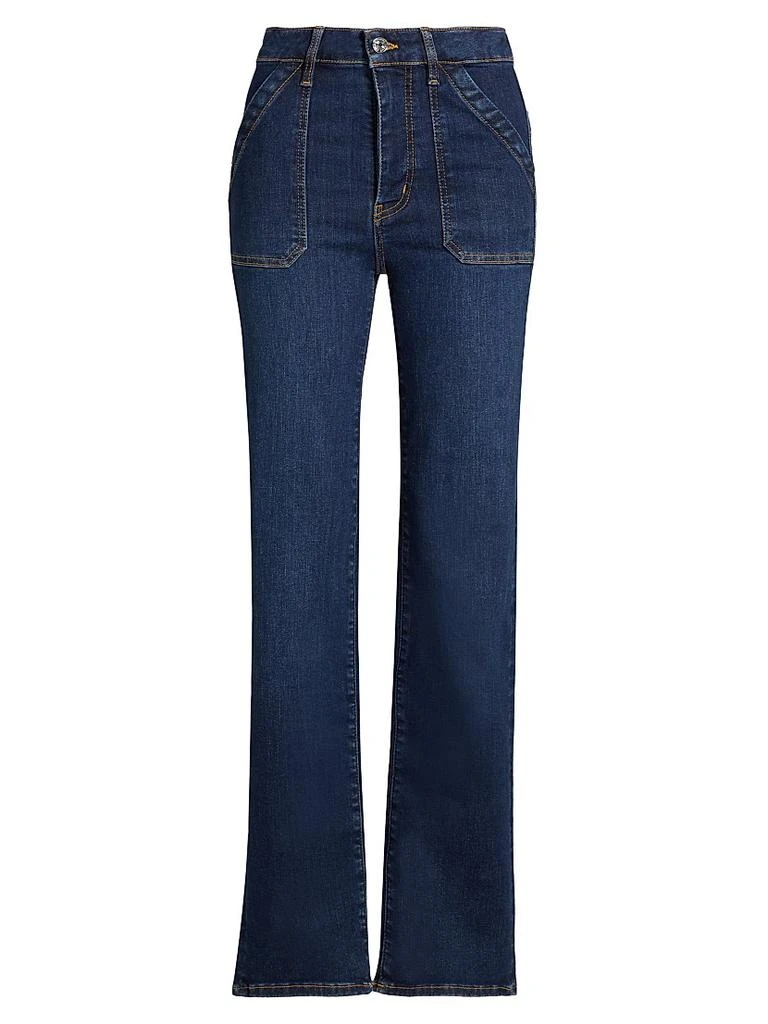 FRAME Utility Mid-Rise Straight Jeans 1