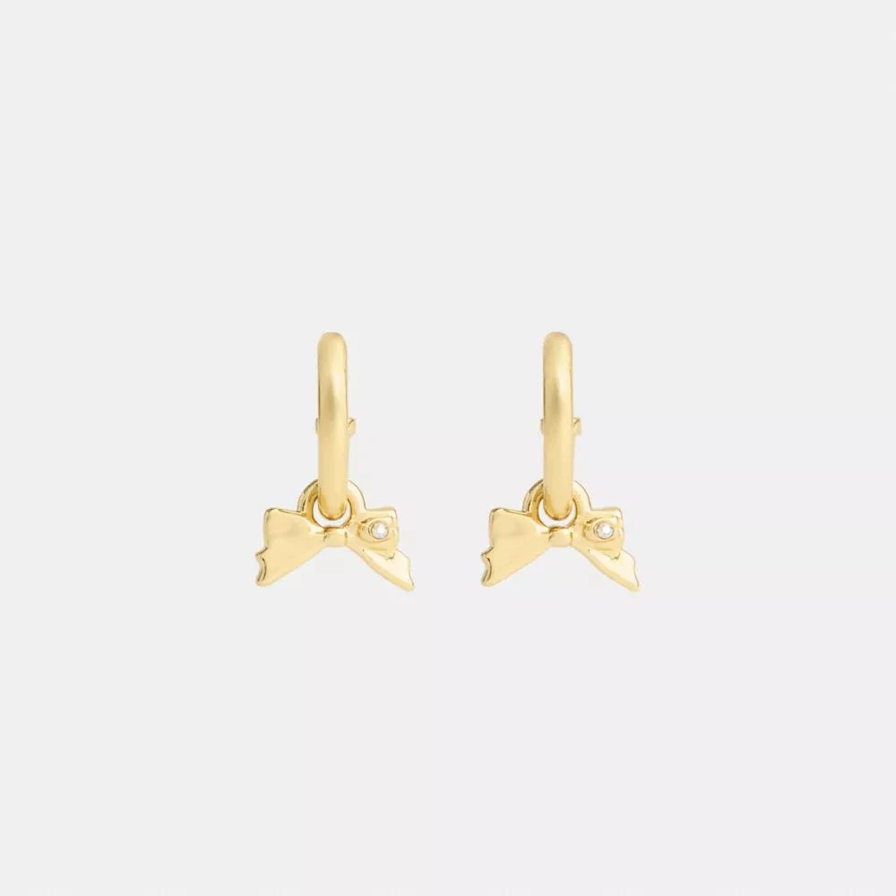 Coach Mini Bow Stud Earrings 2