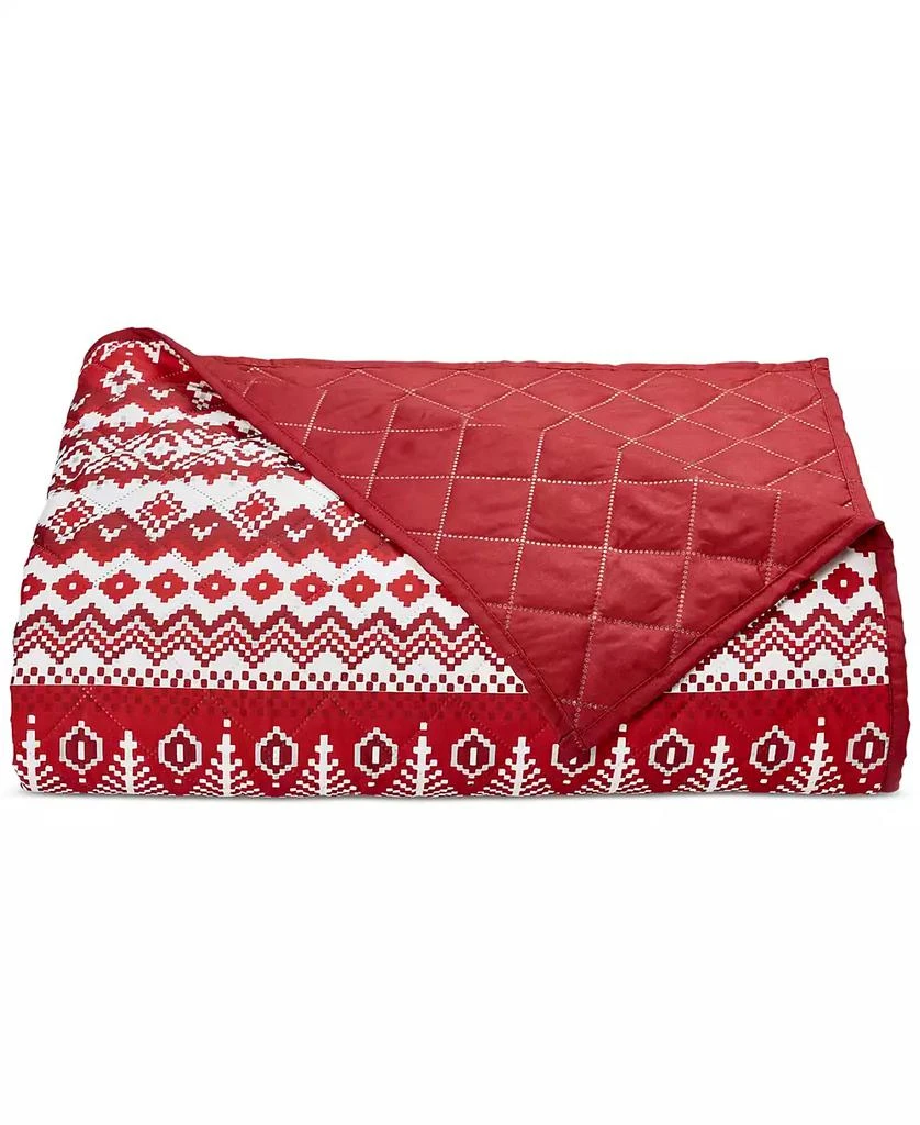 Martha Stewart Fair Isle 4-Pc. Quilt Tote Set, King, Exclusively at Macy’s 2