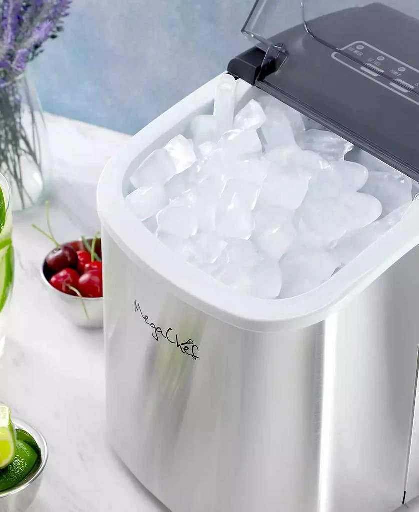 MegaChef 26 Pound Countertop Bullet Ice Maker 7