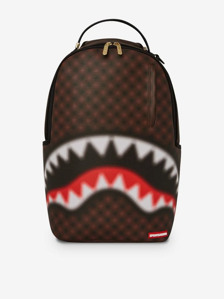 SprayGround Sprayground Kids Sharks in Paris Blur Backpack in Brown (45.72 cm) 1