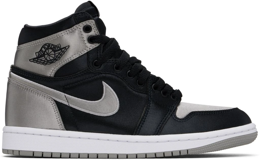 Jordan Black & Silver Air Jordan 1 High OG Sneakers 1