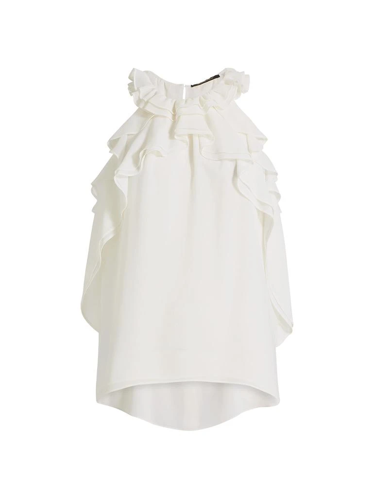 Kobi Halperin Bristol Ruffle Chiffon Sleeveless Blouse 6