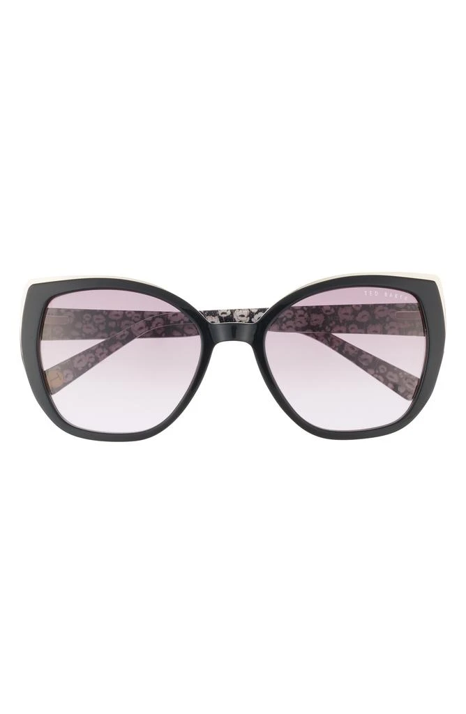 Shop 56mm Full Rim Cat-Eye Sunglasses on Sale at BeyondStyle  display picture 3