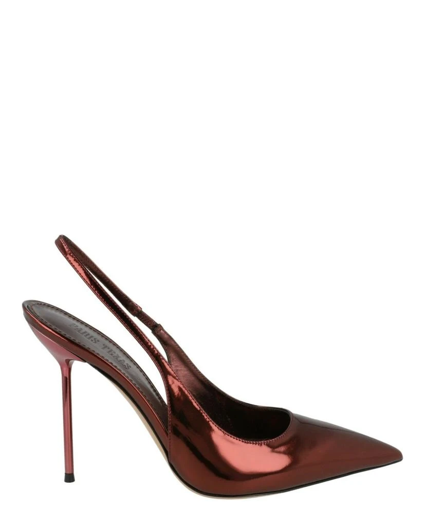 Paris Texas Lidia Mirrored Slingback Pumps