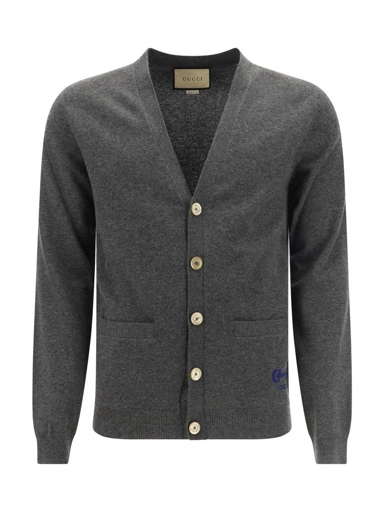 Gucci Gucci Horsebit-Detail V-Neck Cardigan 1