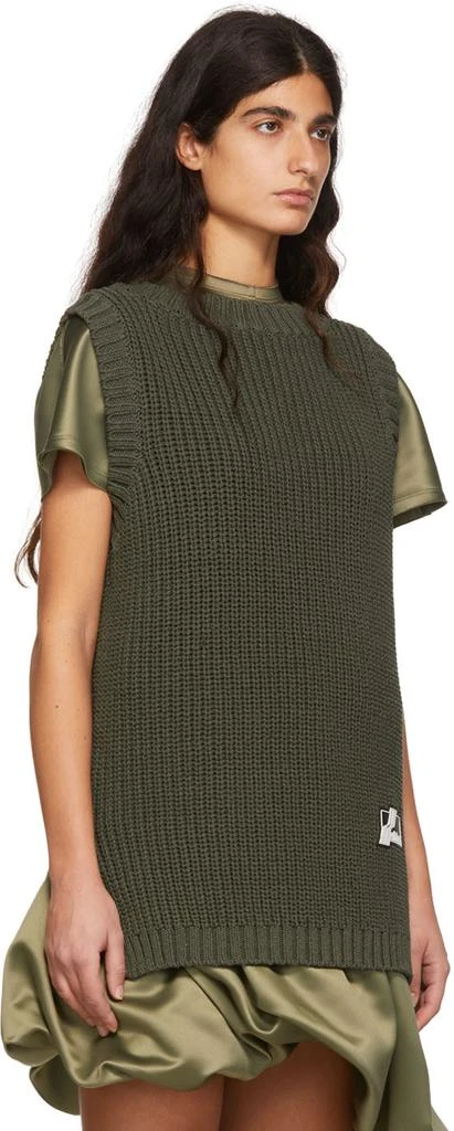 We11done Khaki Cotton Vest 2