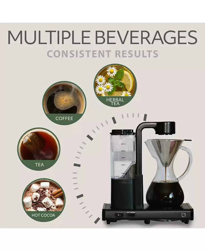 Willow Kitchen Eco Series 10-Cup Pour Over Drip Hot 
Iced Coffee Maker Machine 4