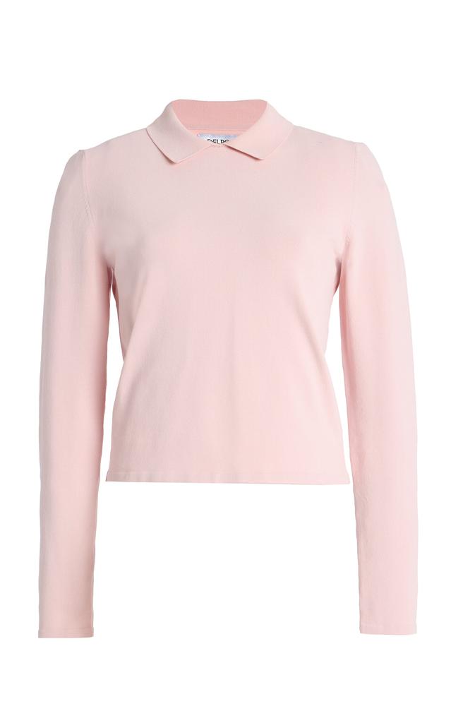 DELPOZO DELPOZO - Exclusive Knit Polo Shirt - Pink - S - Moda Operandi