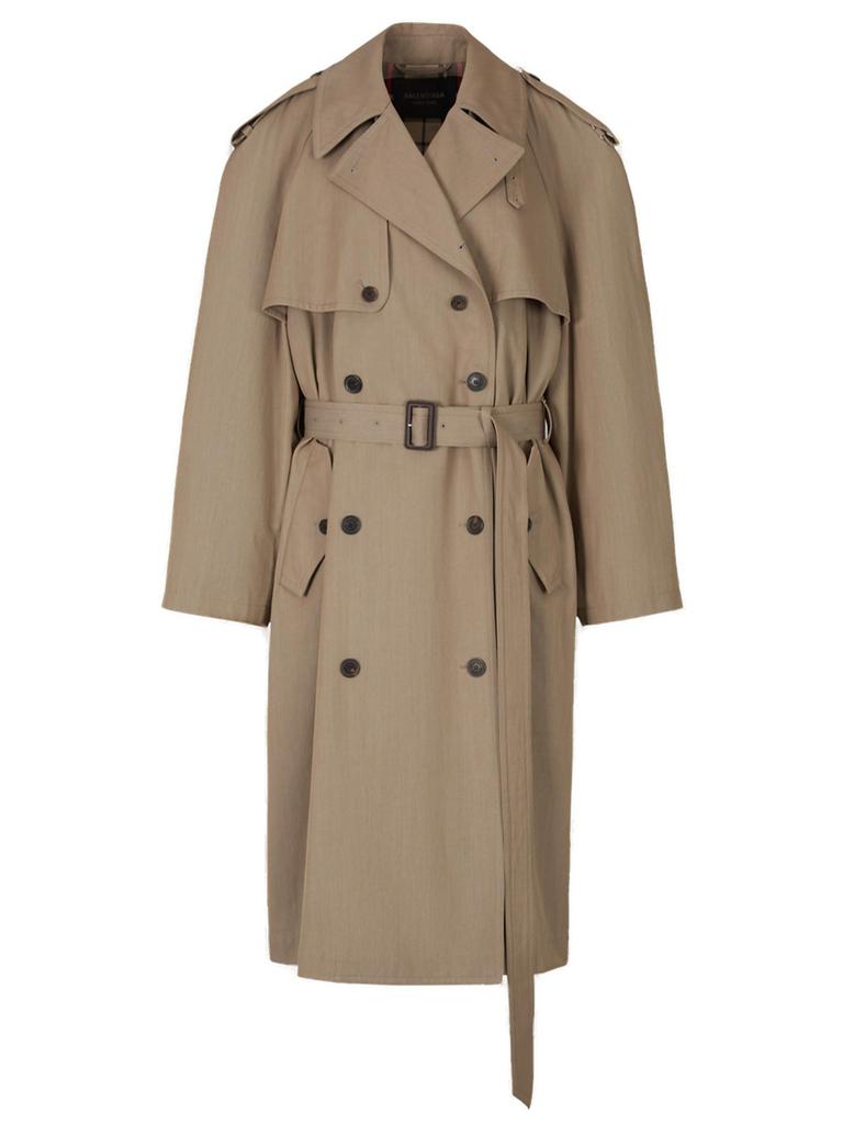 【関税込み】balenciaga Check lining oversize trench coat Balenciaga Balenciaga Check Lining Oversize Trench Coat