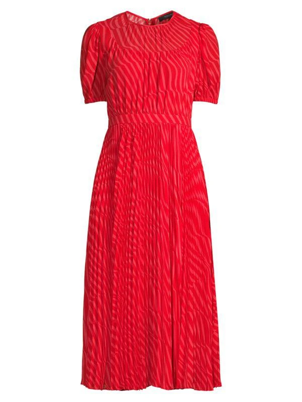 Alice by Temperley Elyse Striped Pleated Midi Dress 5
