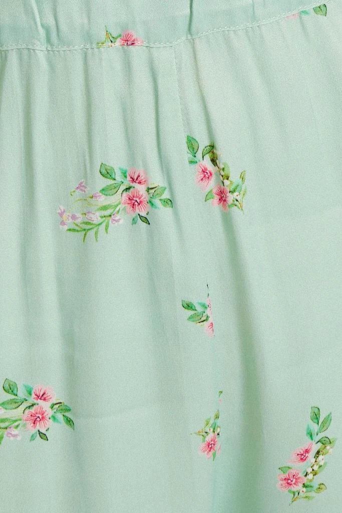 Sleeper Floral-print satin pajama pants 4