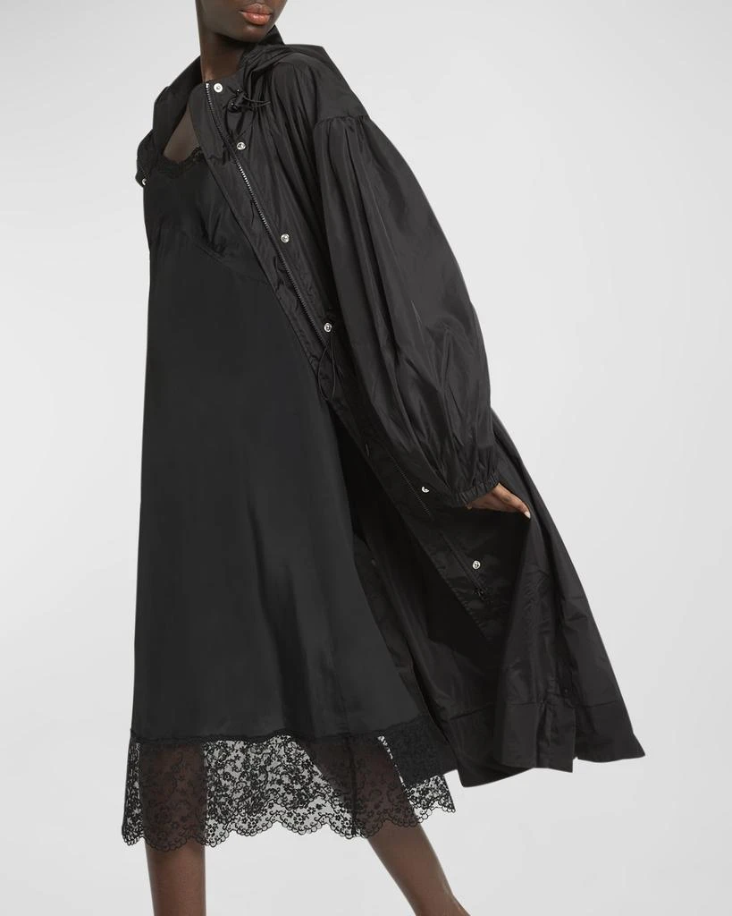 Simone Rocha Puff-Sleeve Hooded Trapeze Parka Jacket 6