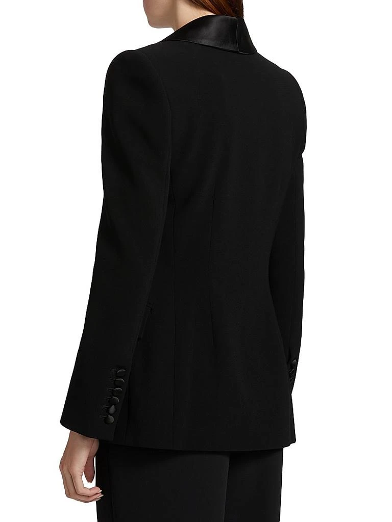 Sergio Hudson Satin Shawl Lapel Blazer 5