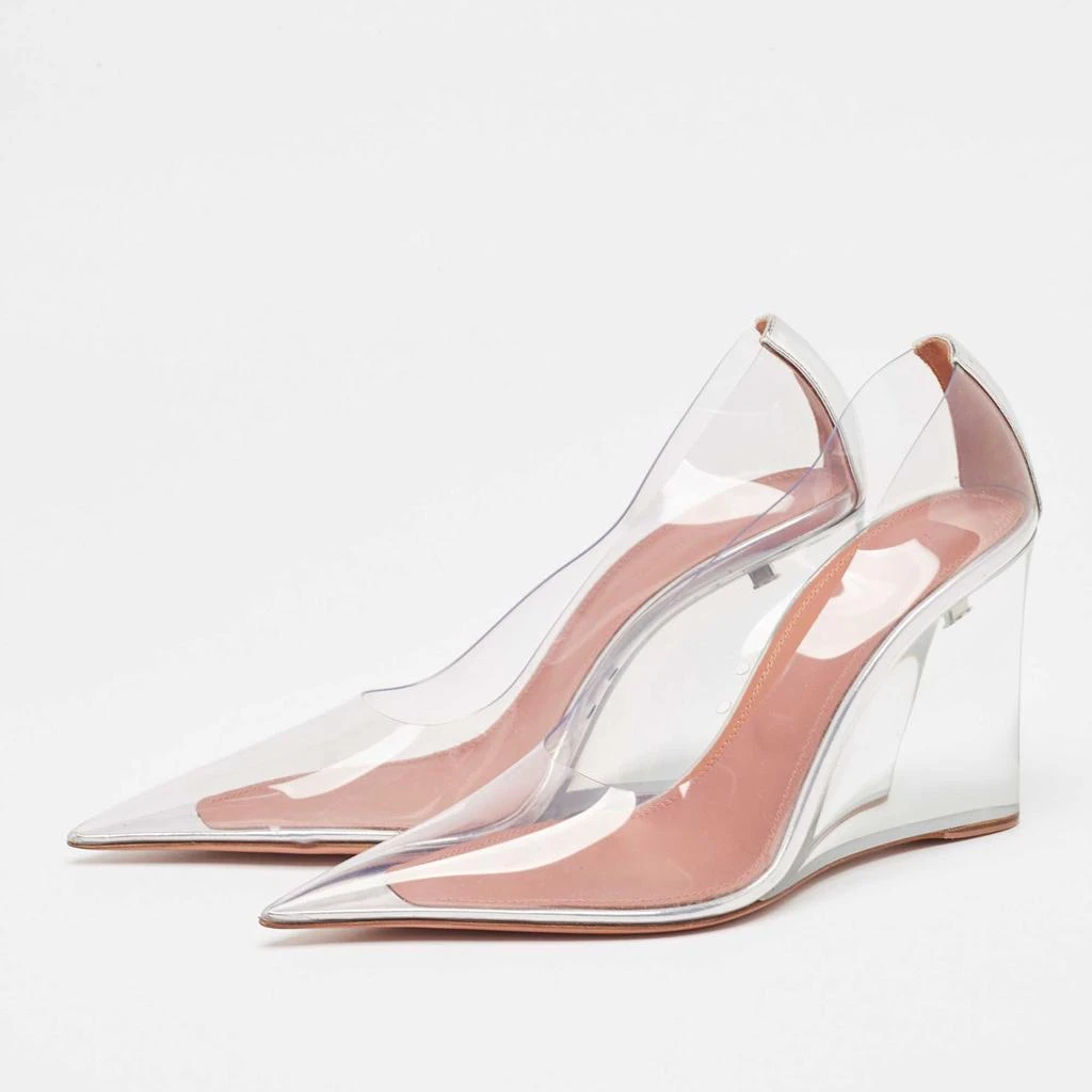Amina Muaddi Amina Muaddi Transparent PVC Ane Wedge Pumps Size 38.5 2