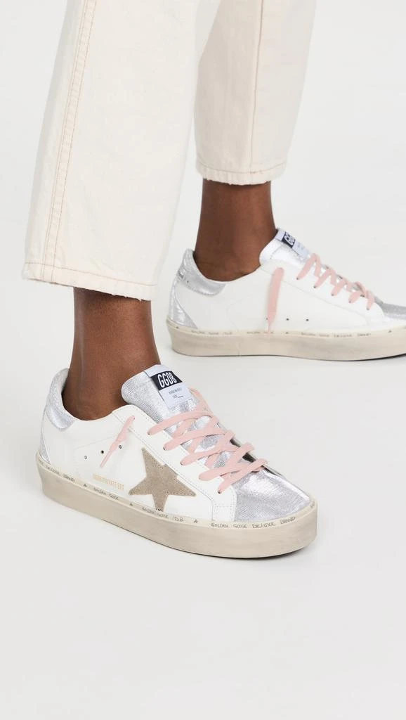 Golden Goose Hi Star Classic Sneakers with Spur Glitter Toe 3