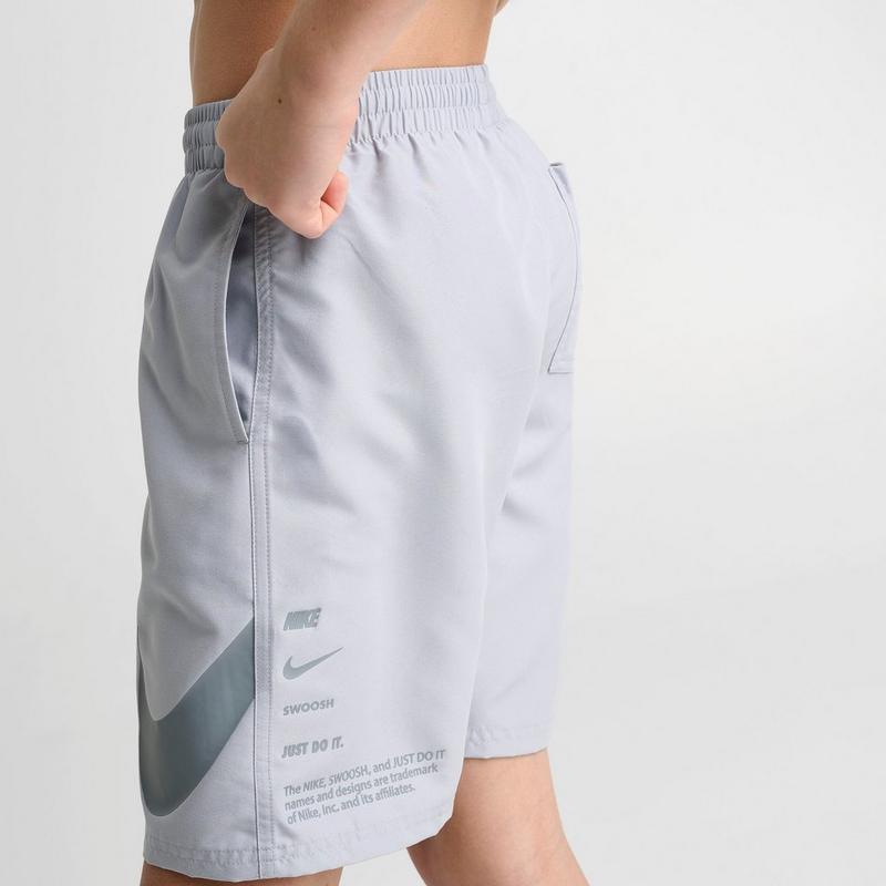 nike stacked swoosh swim shorts
