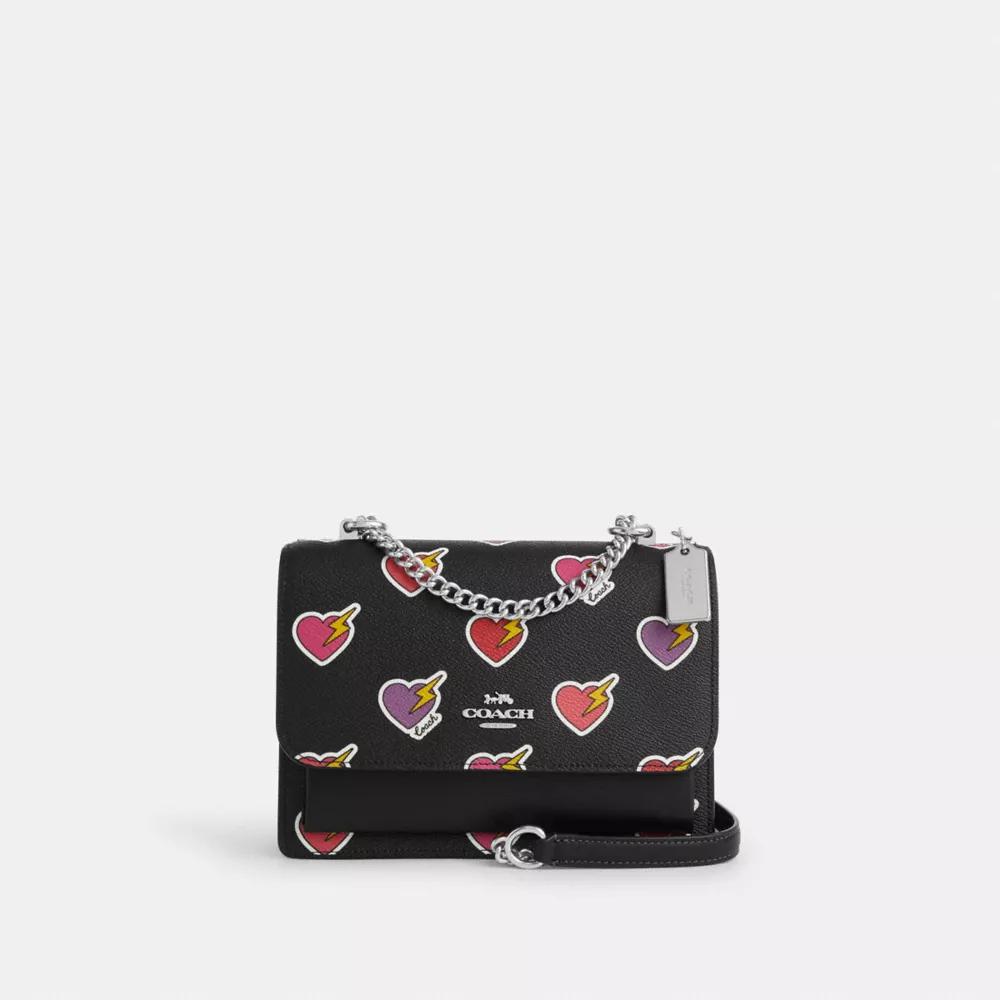 undefined Klare Crossbody Bag With Heart Bolt Print