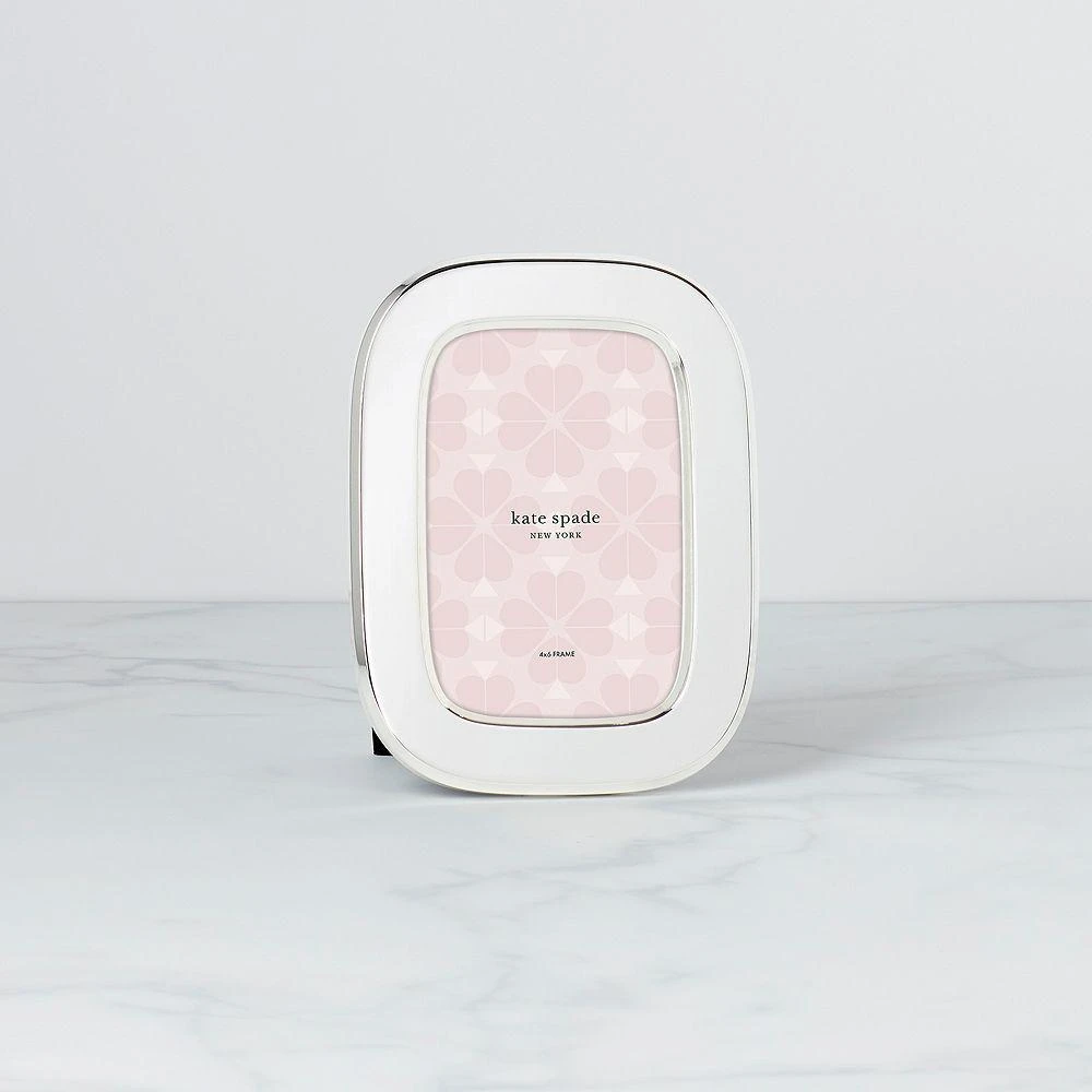 Kate Spade South Street Silver Oval Frame, 4" x 6" 2