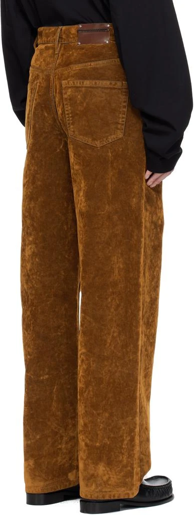 Dries Van Noten Tan Loose-Fit Jeans 3