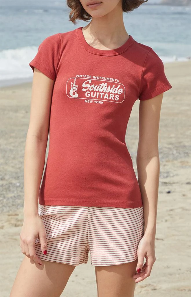 John Galt Red Southside Guitars T-Shirt 1