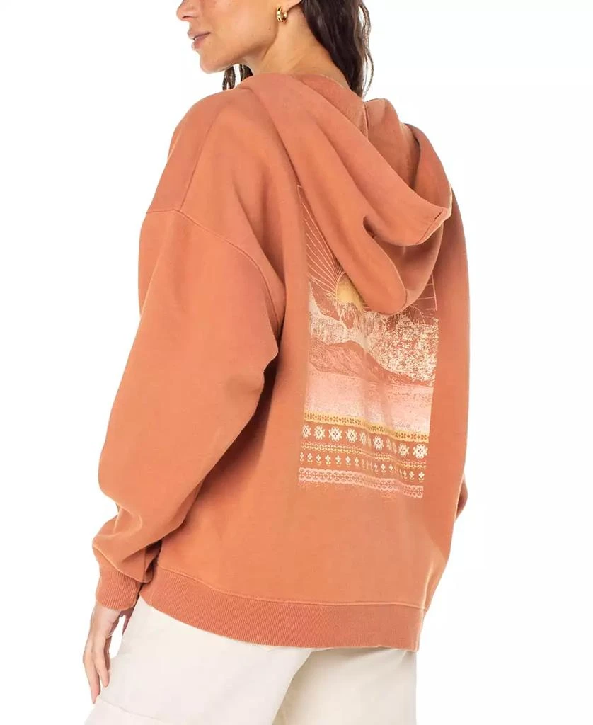 Roxy Juniors' Lineup Graphic-Back Oversized Hoodie 2