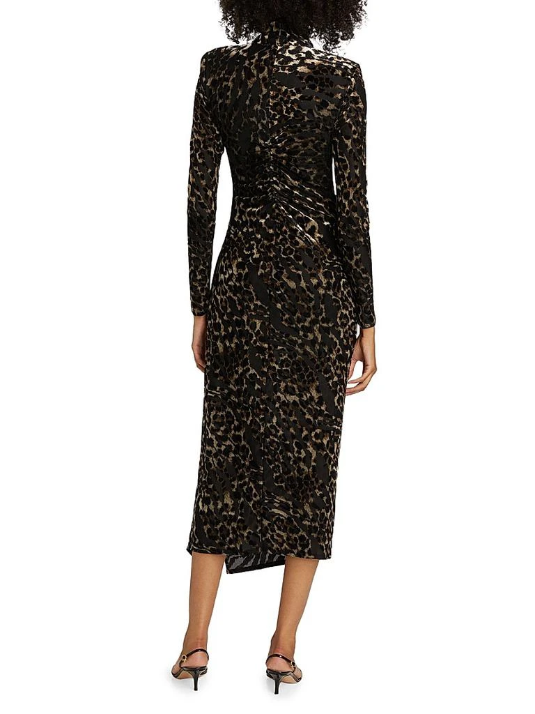 Eveline Leopard Velvet Long-Sleeve Midi-Dress  On Sale Now with Up to 51%  Off | Discover Exclusive Deals & Savings at BeyondStyle  Authentic Ramy  Brook women's|women's apparel|women-owned or founded|contemporary|long  sleeve|turtleneck|print|sheath ...