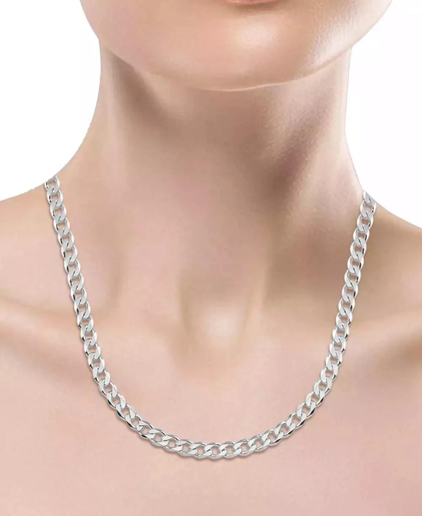 Macy's Men's Curb Link 24" Sterling Silver Necklace Chain (5-1/2mm) 2