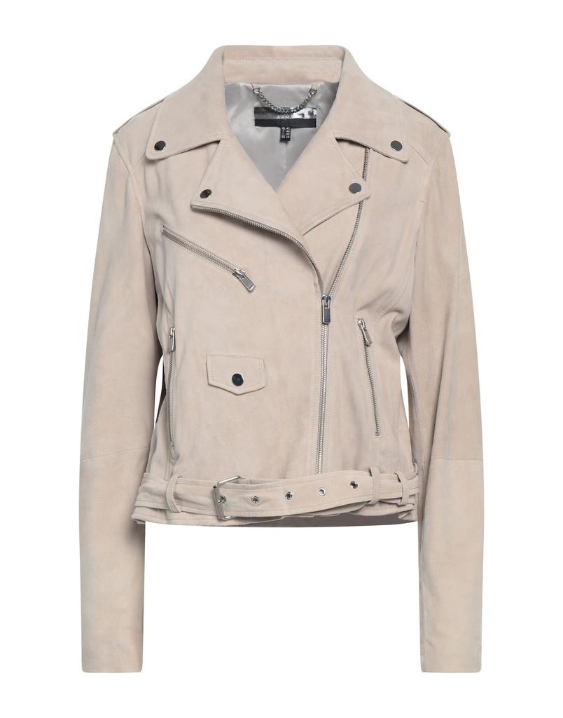レザージャケット・コート ARMA RIMA DOUBLE-BREASTED LEATHER JACKET Arma 'Rima' Bordeaux Double Breasted Jacket In Leather Woman