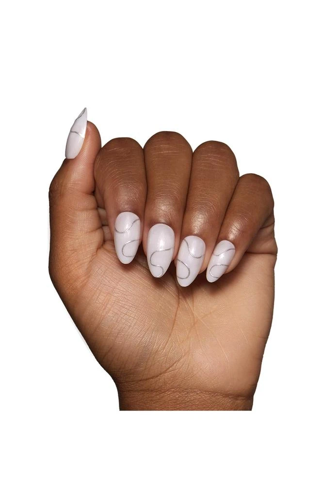 GLAMNETIC Silent Night Short Almond Press-On Nails Set $20 Value 5