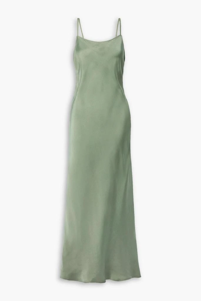 ANINE BING Chloe silk-satin maxi slip dress 1