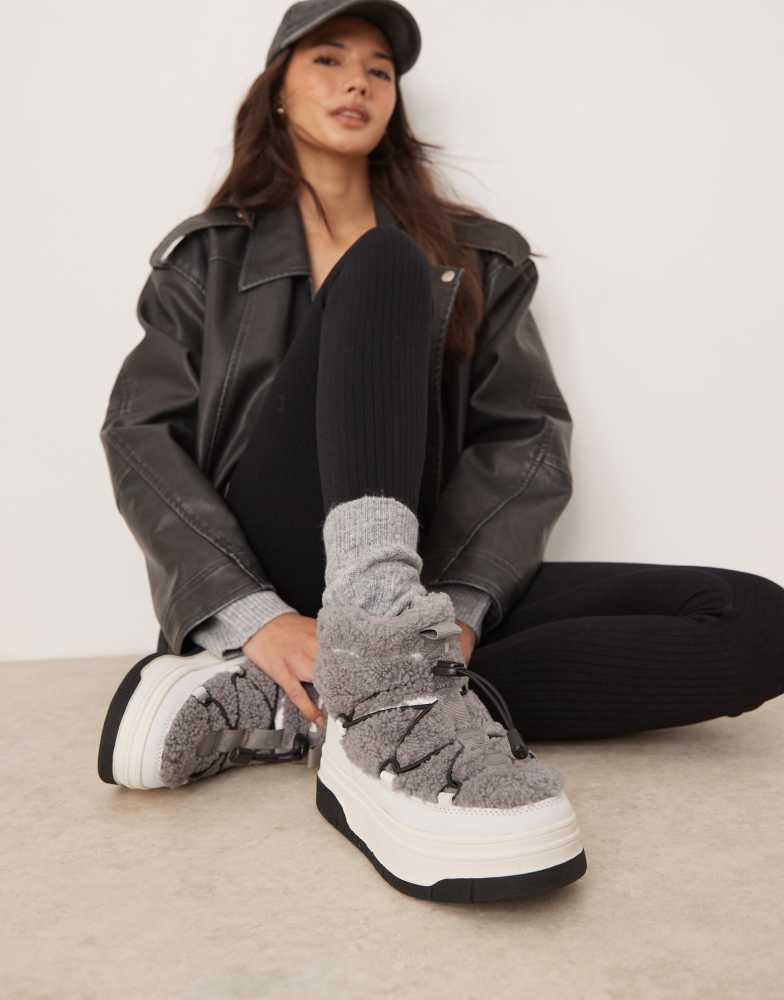 Pajar Pajar Janie Low snow boot in charcoal