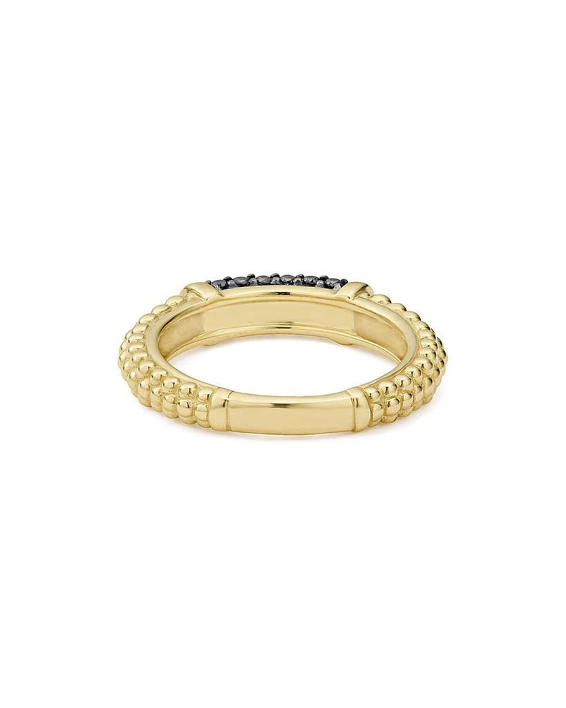 LAGOS Gold & Black Caviar Collection 18K Gold & Black Diamond Ring 2